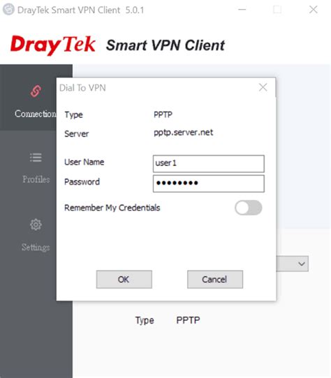 draytek smart vpn client not connecting